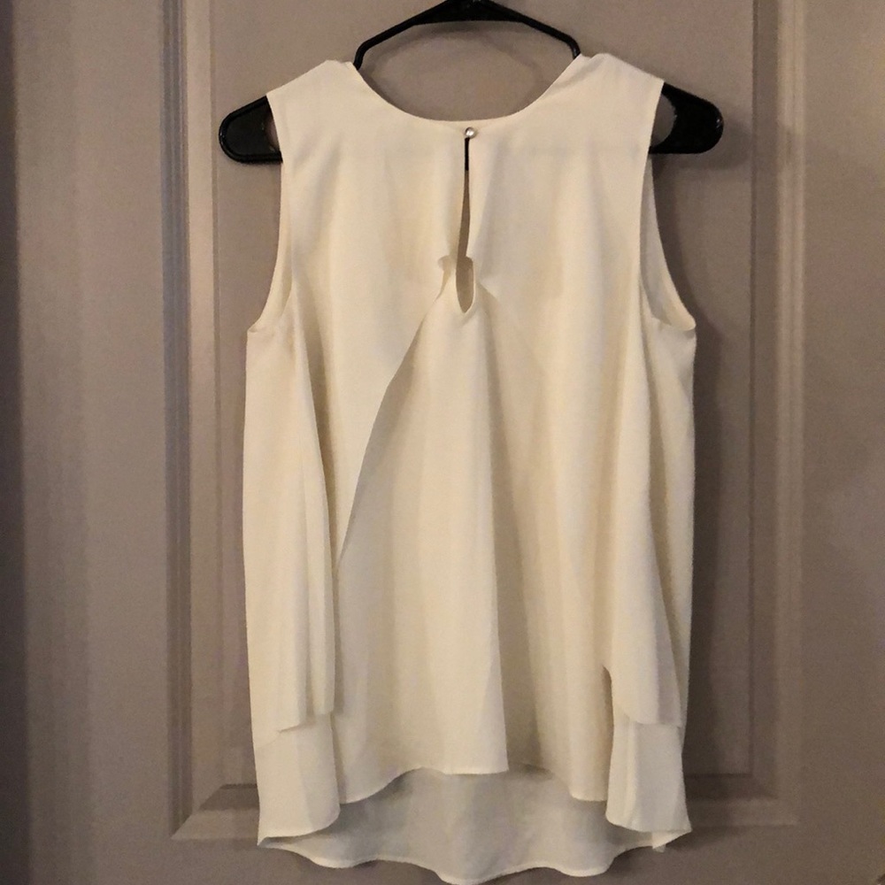 Banana Republic Off White Sleeveless Blouse